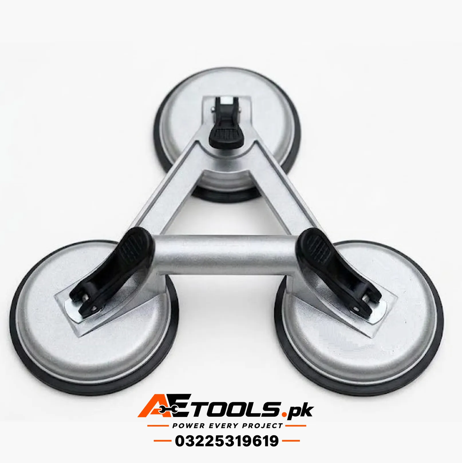 Premium Aluminum Glass and Tile Suction Cup Lifter Triple Available on AETools.pk