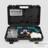 Manual steel nail gun tool with adjustable speed and nails for wall fastening - AE Tools
