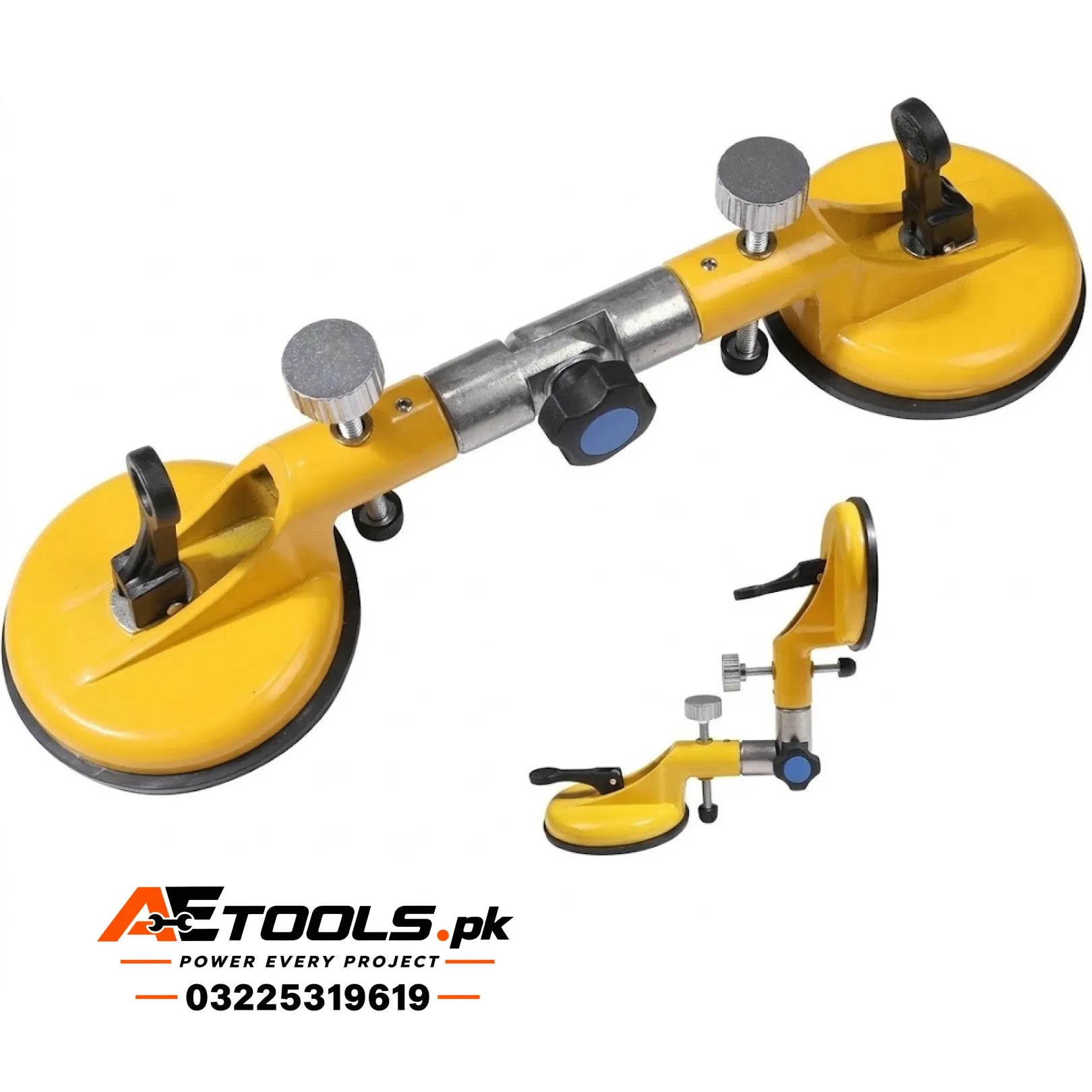 Premium Adjustable Tile Catcher Double Suction Cup with Leveling Screws