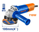 WAG35762 Angle Grinder 710W 100mm 4-inch with Auxiliary Handle