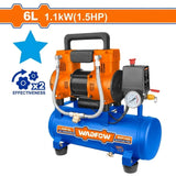 WAP1A06 Air Compressor 6L 1.5HP Oil Free with Low Noise Operation