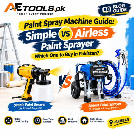 Simple Paint Sprayer vs Airless Paint Sprayer - Key Differences Aetools.pk