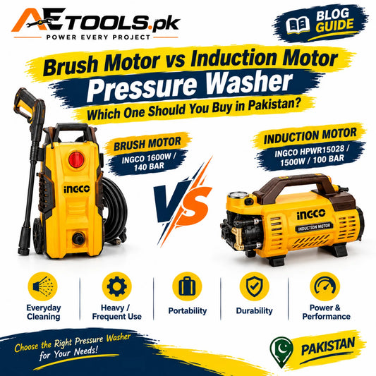 Brush Motor vs Induction Motor Pressure Washer - Which One Should You Buy in Pakistan