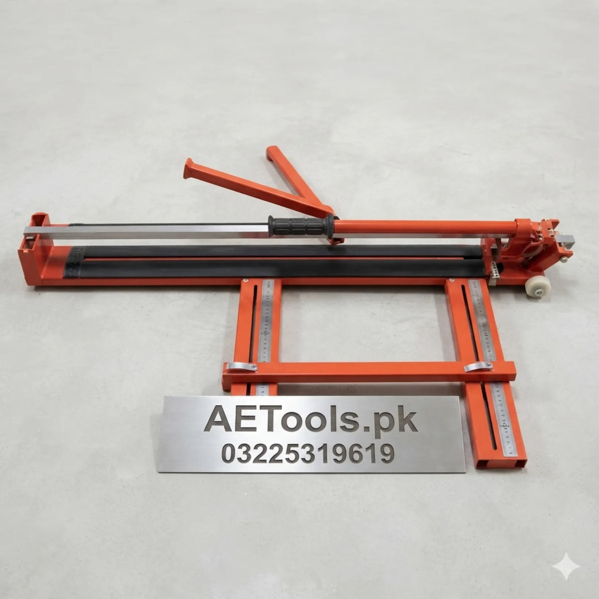 4 Feet Heavy Duty Tile Cutter with Solid Patti Rod, Laser Line & Ball Bearing