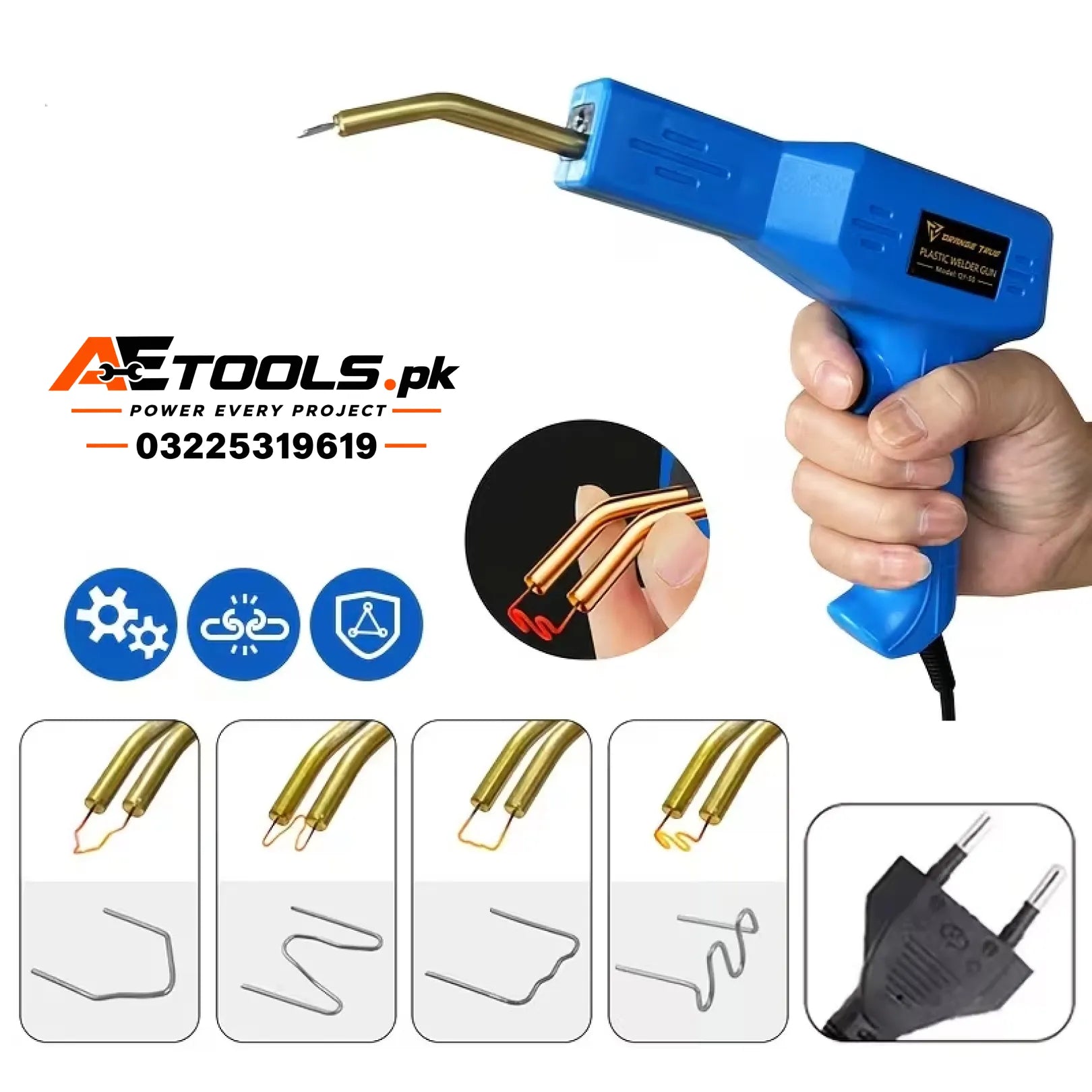 50W Handheld Plastic Welder Hot Stapler for PVC and Bumper Repair