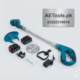 Cordless Grass Cutter with Double Battery – Rechargeable Garden Trimmer