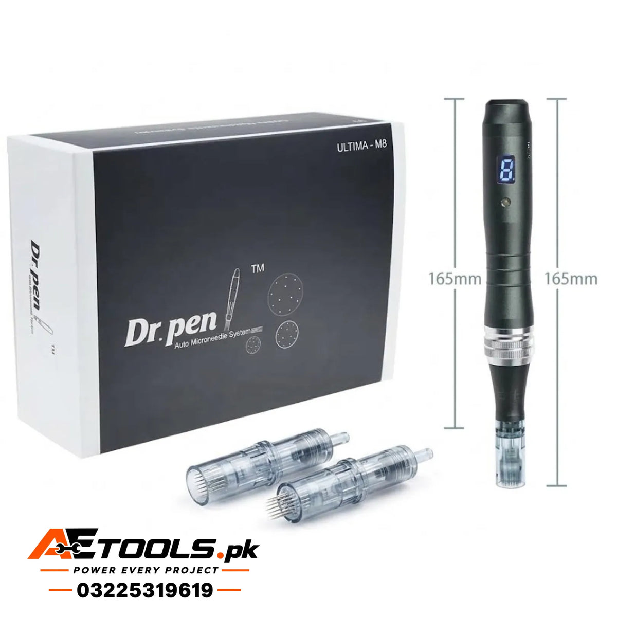 Dr. Pen Ultima M8 Auto Microneedling Pen with Digital Display and Cartridges in Best Price