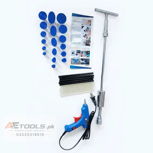 Mini Denting Kit with Glue Gun, Glue Rods, Dent Pulling Rod and Pulling Tabs for Car Dent Repair