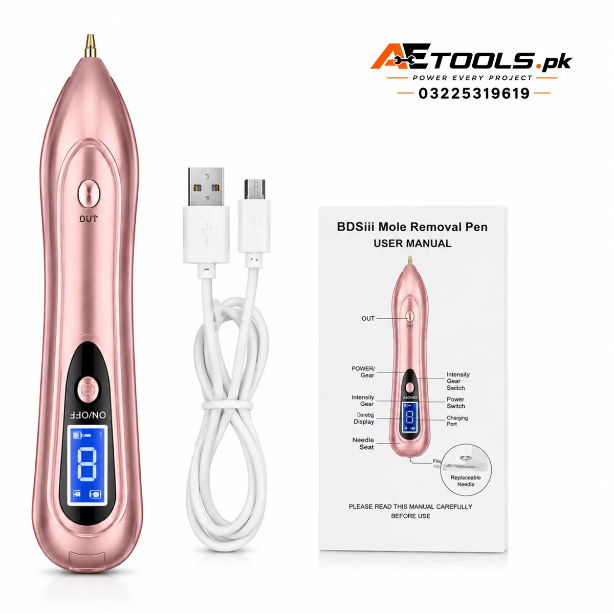 USB rechargeable mole removal pen - AE Tools