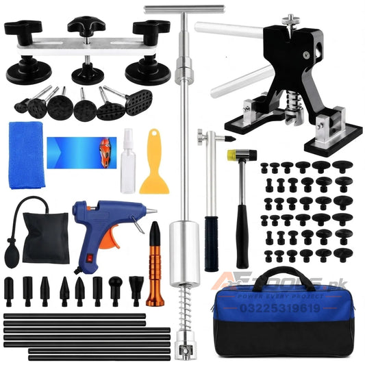 Professional PDR Car Dent Repair Tool Kit with Bridge Puller, Slide Hammer and Glue Gun