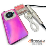 Rechargeable Nail Drill Machine with Digital Display and Bits Set