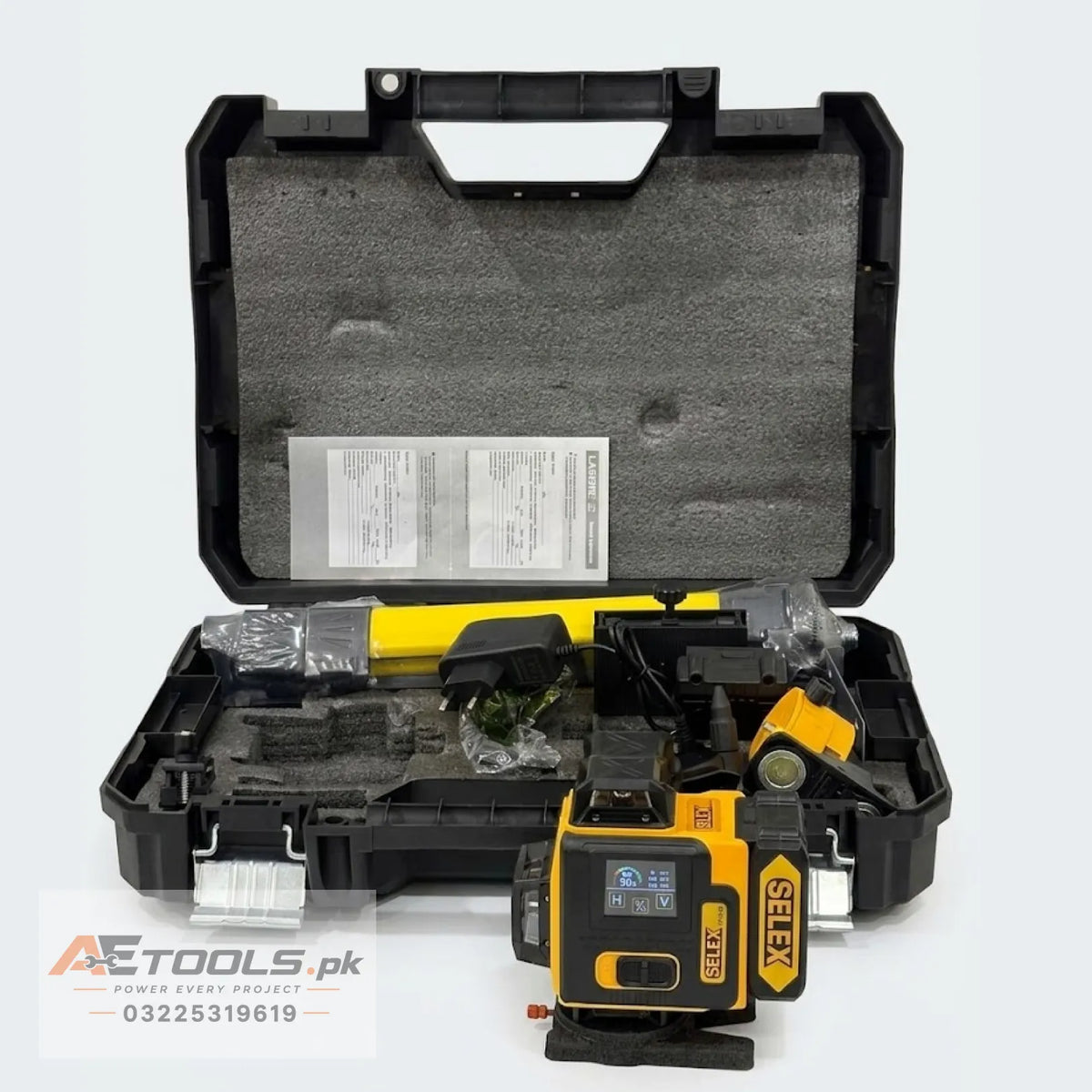 SELEX GT-L90 4D 16 line green laser level with double battery - AE Tools