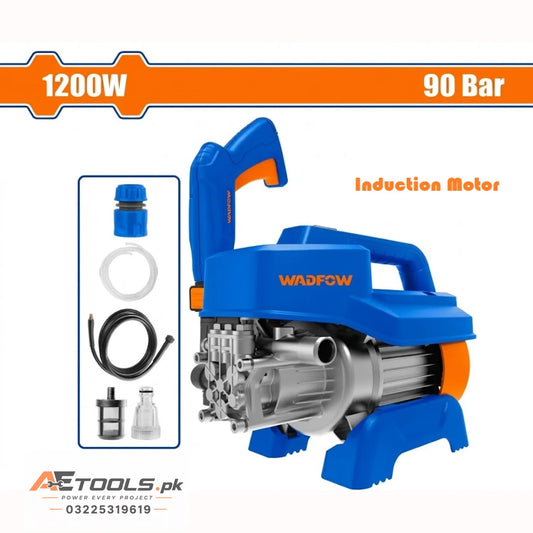 WADFOW WHP1A12 1200W high pressure washer with hose and spray gun - AE Tools