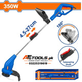 WADFOW Grass Trimmer WXM3512 350W with Telescoping Shaft and 250mm Cutting Diameter